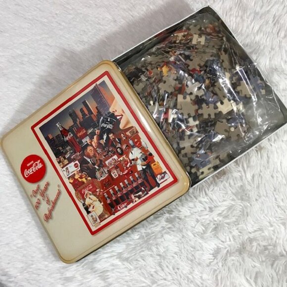NWOT Coca Cola 'Over 100 Years of Refreshment' 1000pc Puzzle in Collectible Tin - Picture 7 of 12